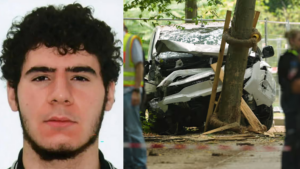 Abdul Ballout and a scene from the Berlin attack