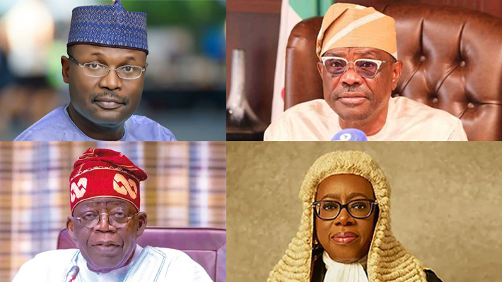 mahmood Yakubu, Nyesom Wike Bola Tinubu, CJN Kudirat Kekere-Ekun
