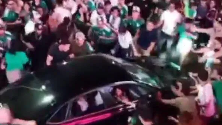 A scene from the accident