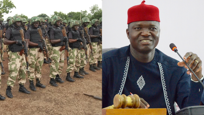 Armed soldiers, Francis Nwifuru