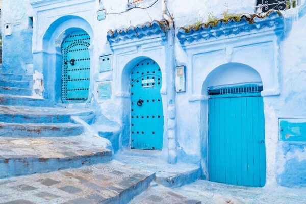 Credit: Art Heroes; caption (Chefchaouen)