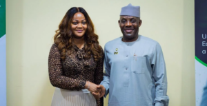 Education minister Tunji Alausa and director-general of NIMC, Bisoye Coker-Odusote