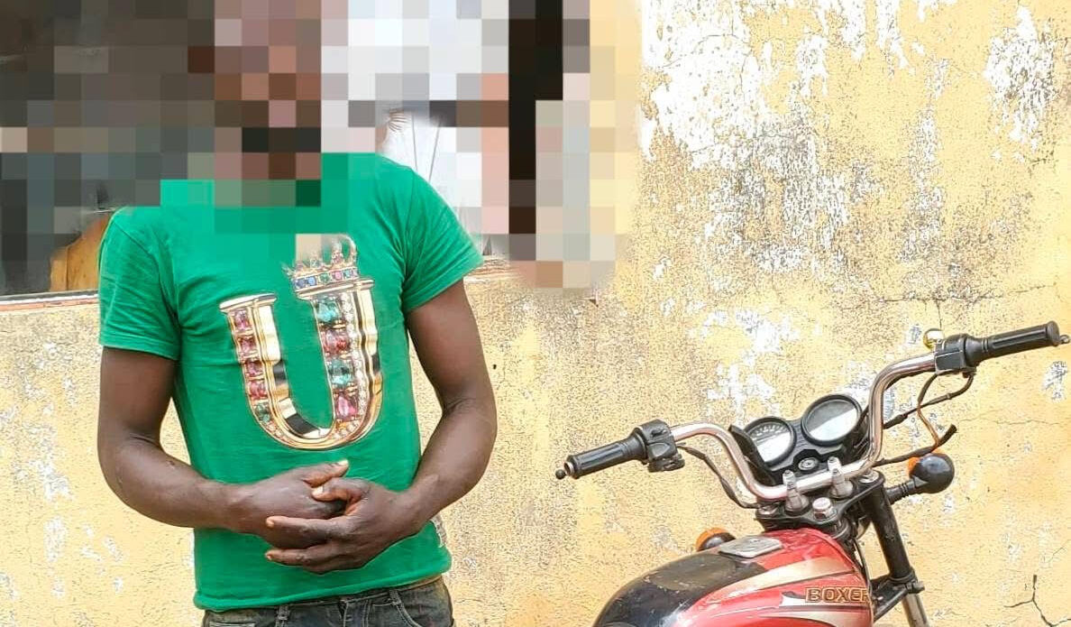 Suspected motorcycle thief