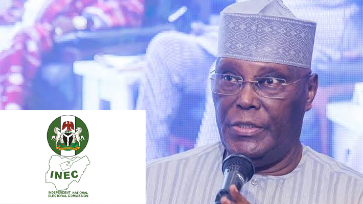 Atiku Abubakar and INEC logo