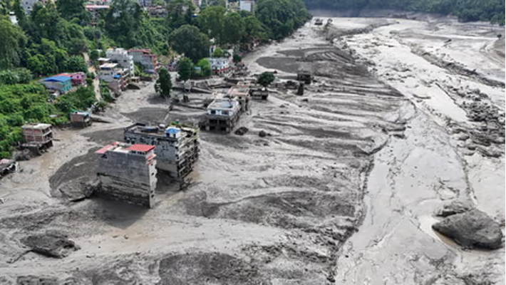 Scene of the flash flood