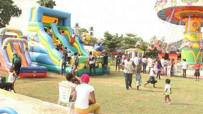 Children in a playground