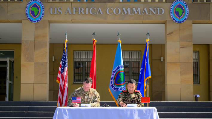 The United States Africa Command (AFRICOM) and the Kingdom of Morocco's Royal Armed Forces signed a memorandum of understanding