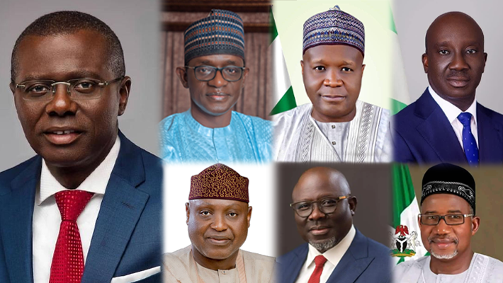 Yobe, Gombe, Ekiti, Edo, Delta, Bauchi, Lagos governors
