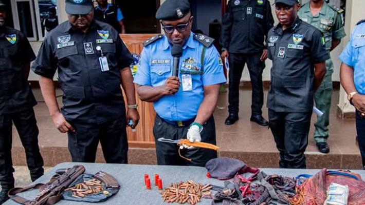 recovered AK-47 rifles