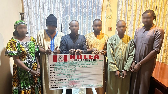 Nabbed Officials of the Nigerian Skyway Aviation Handling Company Plc