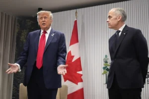 President Donald Trump and Mark Carney