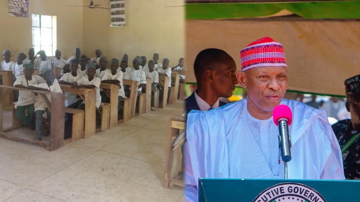 Kano schoolchildren; governor