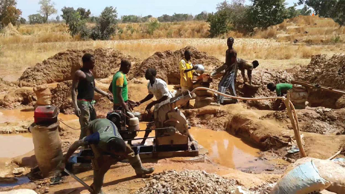 Artisanal miners in Osun